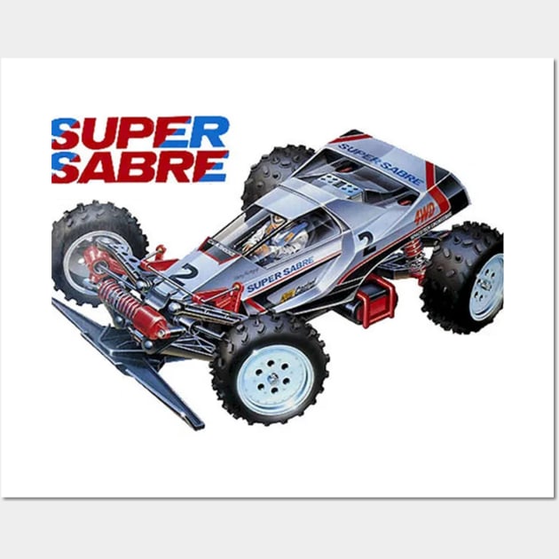 Classic Radio Controlled Race Car - Super Sabre Wall Art by Starbase79